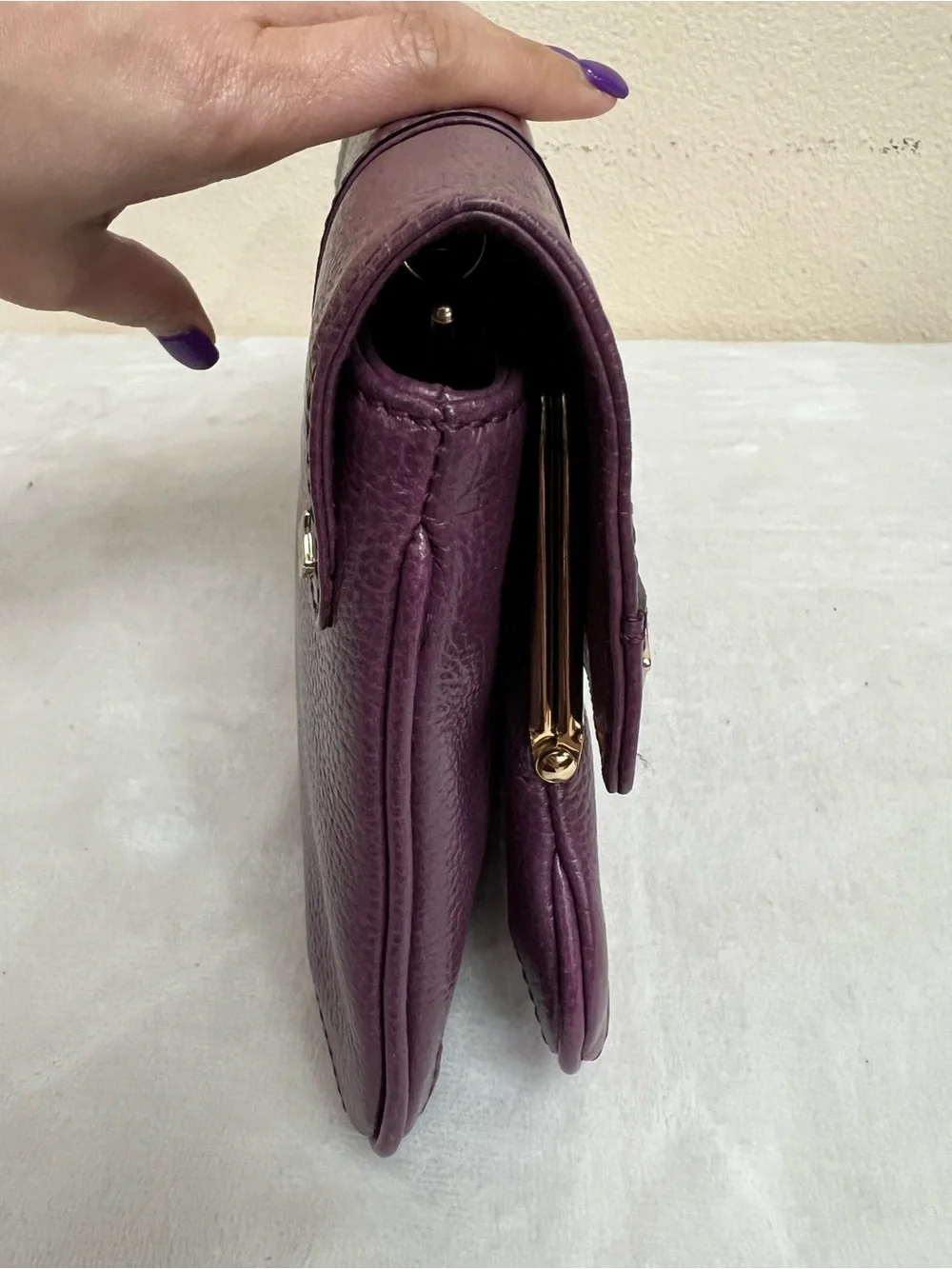 AUTH MCM PURPLE SHOULDER BAG